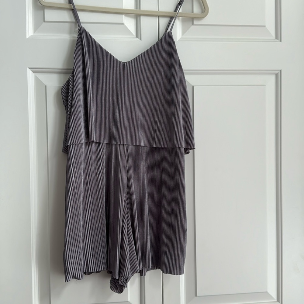 ELODIE SILVER ROMPER - excellent condition!!